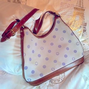 Dooney & Bourke purple signature canvas shoulder bag